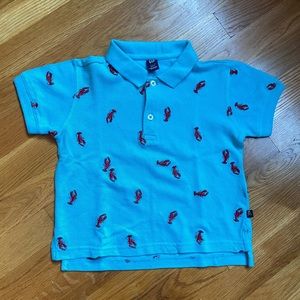 NWOT Baby Gap Pique Embroidered Lobster Polo